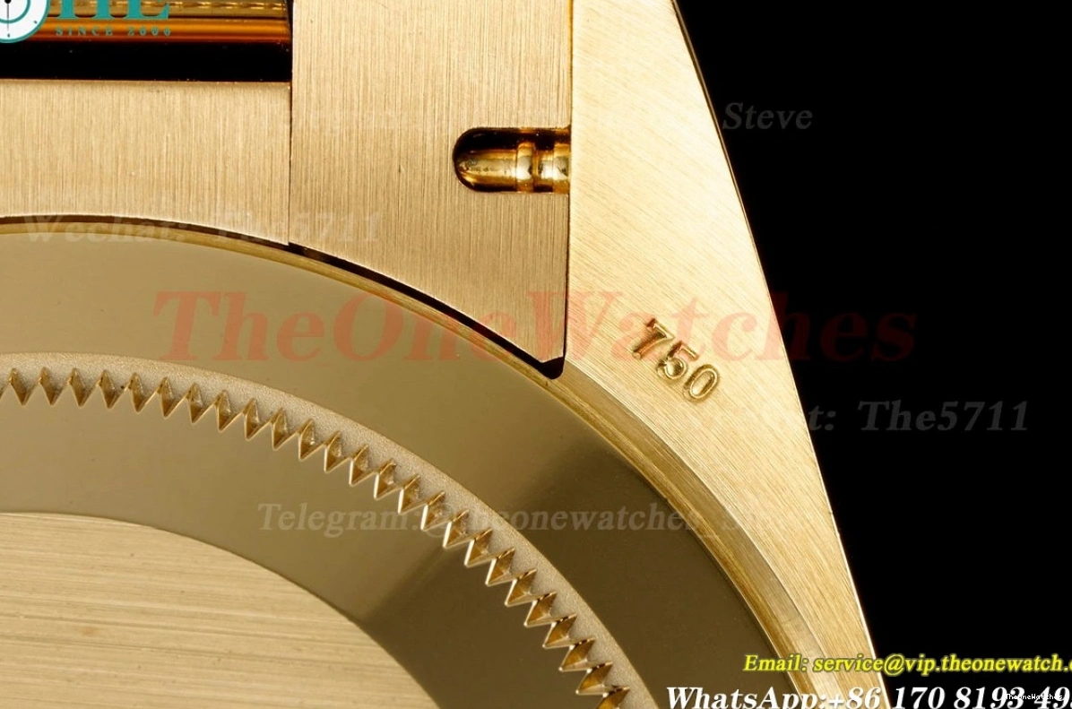 Textured DayDate Dial YG EWF YG 40mm A2836 Silver 0327